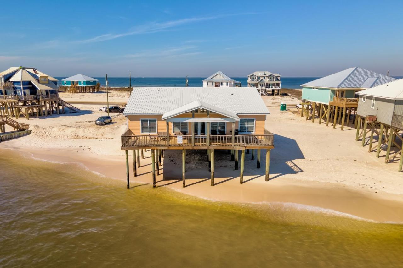 Sun Spot - True Gulf Front Private Home With Lovely Gulf Side Deck, Home Dauphin Island Luaran gambar